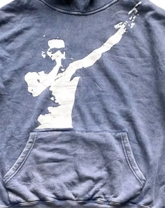 Ropa Urbana Vintage para Niños, Unisex, Casual, Estilo Urbano, Tejido Grueso, Primavera Invierno, Azul Lavado al Ácido, Serigrafiado - Product Image 2