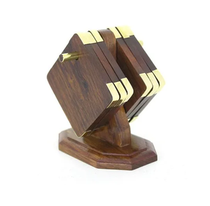 Posavasos de Madera con Soporte, Protección para Bebidas, Diseño Increíble para Mesa de Comedor, Posavasos Ecológico - Product Image 1