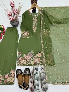 ชุดสูท 3 ชิ้น งานปักลายหนักพิเศษสำหรับเทศกาลอีด ดีไซน์ใหม่ - Product Image 5