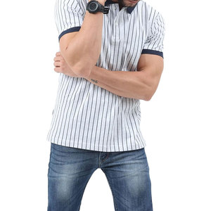 Chemise décontractée pour homme, coupe ajustée, couleur unie, respirante, séchage rapide, anti-plis, motif imprimé, poche tricotée - Product Image 3