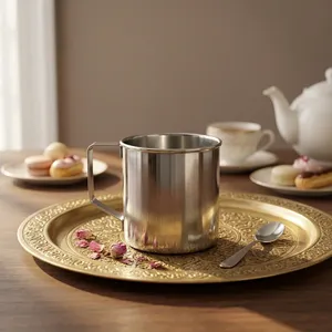 Stainless Steel Multipurpose Mug for Tea <b>Coffee</b> Milk Water Juice Serving Double Wall <b>Reusable</b> Home Kitchen Office <b>Cup</b> - Product Image 6