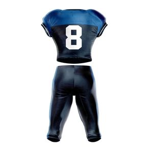 Ensemble de maillots de football bleu foncé, vêtements de sport respirants, vêtements d'entraînement et de match pour équipe - Product Image 2