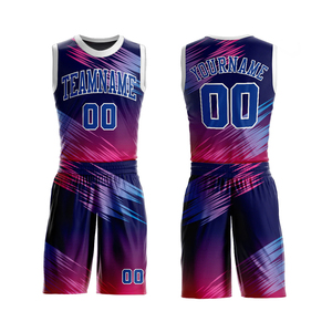 Ensemble d'uniformes de basketball respirants et à séchage rapide, impression de logo personnalisée, uniforme de basketball avec nom et numéro d'équipe personnalisés - Product Image 4