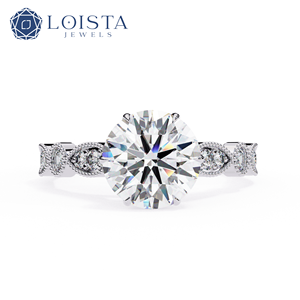 แหวนหมั้นเพชร VVS คุณภาพสูงที่เพาะเลี้ยงในห้องปฏิบัติการ ได้รับการรับรองจาก IGI เพชรสร้างในห้องปฏิบัติการ แหวนทองคำประดับเพชรเม็ดเดี่ยว เครื่องประดับผู้หญิงแบบสั่งทำ - Product Image 1