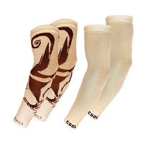 Nuevas Mangas de Ciclismo Personalizadas sin Costuras, Color Beige Marrón con Estampado, Unisex para Adultos, Anti-UV, Transpirables, de Compresión, Refrigerantes y Ecológicas - Product Image 1