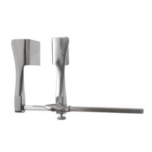 Écarteur de côtes Tuffier, ouverture totale 6,5 pouces (16,5 cm), lames dentelées 2x1,75 pouces (5,1x4,4 cm), profondeur 5,1 cm, ZETOMEDPRO - Product Image 1