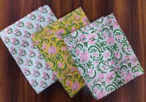 Soft Breathable <b>Block</b> <b>Printed</b> Cotton Fabric Eco Friendly Reusable Floral Custom <b>Print</b> <b>Block</b> <b>print</b> Fabric Bulk Order Supplier - Product Image 4
