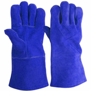 Customizable Heavy-Duty Cowhide Split Leather Safety <b>Gloves</b> Durable Flame Resistant for Welding Firefighting BBQ Hand - Product Image 4