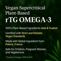 Vegan à base de plantes Omega 3 rTG Softgel 30 Count enfants prénatal DHA OEM Corée huile de poisson