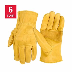 Gants de sécurité industriels robustes en cuir de vachette grainé renforcé, protection des mains, gants durables pour activités de plein air - Product Image 1