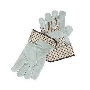 Guantes de Trabajo de Cuero Dividido del Fabricante, Resistentes al Aceite, Anti-químicos, Antideslizantes, Duraderos, Sin Silicona, Protección - Product Image 3