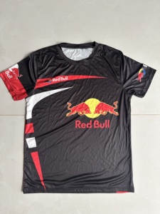 Camiseta de Fútbol Red Bull para Hombre, Cuello Redondo, Estampado Sublimado, Absorbe la Humedad, 100% Poliéster, Corte Regular, Adulto, Todas las Temporadas - Product Image 2