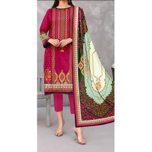 Traje de césped con estampado digital de 3 piezas para mujer PS9426 - Product Image 1