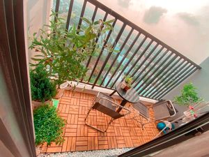 Baldosas de Madera Modernas de Alta Calidad para Terraza, 30 x 30 cm, Ecológicas, para Patio Interior, Balcón, Jardín, Fácil Instalación, Impermeables, Antideslizantes - Product Image 5