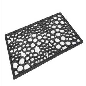 Rubber Mat Bubble Design Non Slip Anti-Bacteria Stain Resistant Outdoor Entrance Decorative Floor Mat Washable Easy Clean - Product Image 1