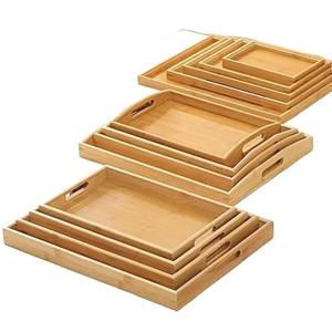 Bandeja de Servir Rústica de Madera, Bandeja Multiusos para Cocina, para Té, Café, Desayuno, Merienda, Uso Doméstico - Product Image 5