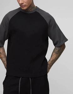 New Style Men Gym T Shirt and Shorts Set Quick Dry Spandex Workout Training Two Piece Outfit OEM Manufacturer - Product Image 5