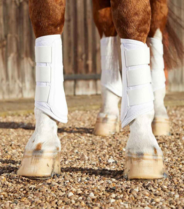 Botas Profesionales de Alta Calidad para Caballos, de Mezclilla, con Soporte Completo para el Flequillo, Acolchado Absorbente de Impactos, Logotipo Personalizado Disponible - Product Image 5