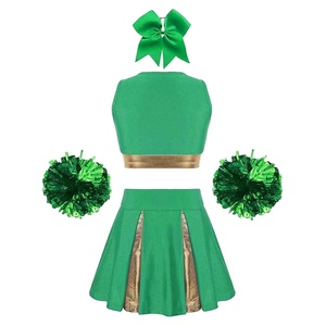 Tenue de cheerleader imprimée en polyester 100 % de la marque Solid Traders, avec jupe et haut, costume d'Halloween, uniforme de déguisement - Product Image 2