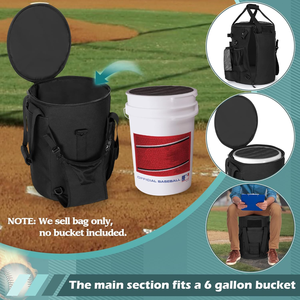 Bolsa de Malla de Nailon Resistente Bagnex para Equipo de Béisbol, 50-70L, Gran Capacidad, Almacenamiento de Pelotas, Equipo para Entrenador, Correa de Hombro Ajustable - Product Image 5