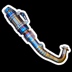 KAO Rainbow Titanium Alloy Motorcycle Exhaust Pipe Taiwan OEM Manufacturer - Product Image 6