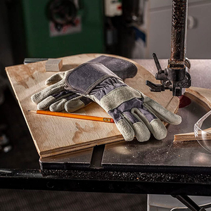 Guantes de trabajo para jardinería, transpirables, con agarre fuerte y diseño de palma resistente al aceite, estilo mecánico. - Product Image 6