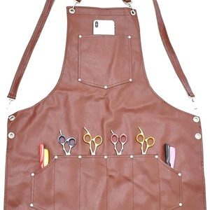 Delantal de Barbero Personalizable de Lona de Algodón Impermeable y Reutilizable para Peluquero Hombre/Mujer con Bolsillos - Product Image 3