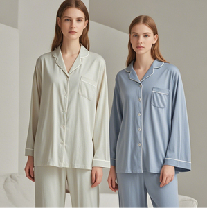 Ropa de Dormir para Mujer, Algodón, Modal, Conjuntos de Ropa de Estar por Casa, Conjuntos Personalizados, Pijama de Bambú, Ropa de Noche - Product Image 3