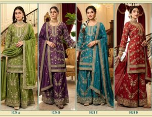 Ensemble de costume Sharara Designer Rangoli Crush avec dupatta, broderie lourde, tenue ethnique pour mariage et fête pour femmes, look premium - Product Image 3