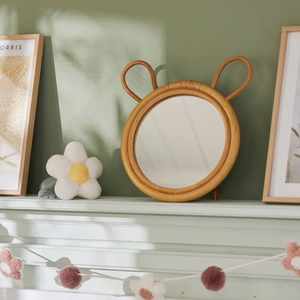 Wholesale Handwicker Natural Rattan <b>Tabletop</b> <b>Mirror</b> Adorable Decorative <b>Mirrors</b> for Girls made in Vietnam - Product Image 3