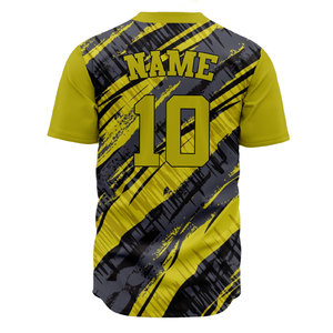 Stylish baseball jersey for men with sublimated colors and custom numbers for sports team wear - Product Image 4