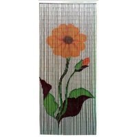 Stores verticaux en bambou faits à la main, style bohème vietnamien, taille personnalisée disponible, design perlé décoratif, OEM ODM acceptés