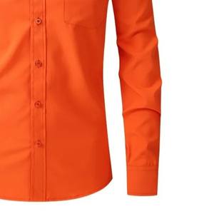 Camisa de hombre antiarrugas con botones, de primera calidad, informal, con los últimos diseños, muy vendida, con logotipo/color personalizado. - Product Image 5