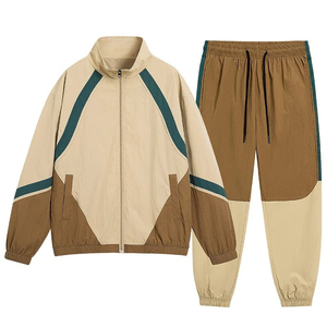 Wholesale Custom Unisex Windbreaker Tracksuit Hooded 2 1 Streetwear Zipper Jacket <b>Pants</b> Set Lightweight Material Outdoor Casual - Product Image 5