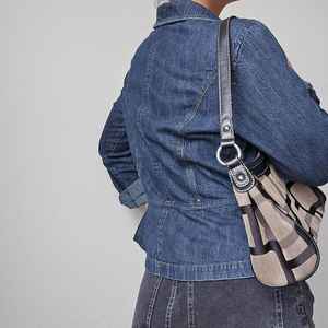 Chaqueta Blazer de Mezclilla Azul para Mujer al por Mayor, Abrigo Vaquero Vintage, Estilo Casual Ajustado para Streetwear - Product Image 3