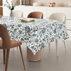 Jaipur Hand Block Printed Cotton <b>Table</b> <b>Cover</b> All Season <b>Dining</b> <b>Table</b> Cloth Manufacturer - Product Image 2