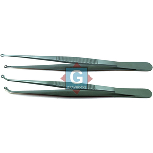 Gray Rocks Juego Dental Manual de 2 Piezas de Alta Calidad, Alicates Quirúrgicos Angulados Rectos para Sutura Corn Suture, Certificado CE, Lujo - Product Image 2