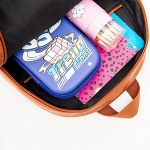 This is a range of charming and practical <b>children</b>’s <b>backpacks</b> made from high-quality leather, with cute cartoon animal designs - Product Image 6