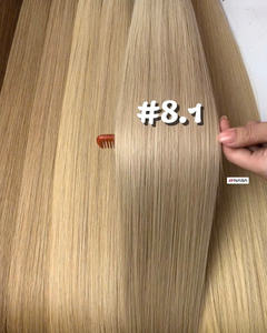 Extensions de cheveux humains vietnamiens crus vierges 100% de meilleure qualité produits en vrac droits noirs naturels extrémités de cheveux doublement étirées - Product Image 1