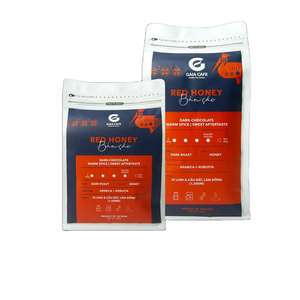 Strong Dark <b>Chocolate</b> Flavor <b>Coffee</b> <b>Beans</b> Arabica Robusta Blend Dark Roast Vietnam Origin 1kg PET Bag with Valve New Crop - Product Image 3