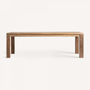 Mesa de Comedor de Madera de Teca Sólida de Primera Calidad, Diseño Moderno, Mesa Rectangular Ecológica para Hostelería y Uso Comercial - Product Image 2