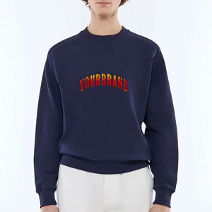 Sweat-shirts à col rond pour homme haute performance, couleur unie, manches longues, pull décontracté - Product Image 1