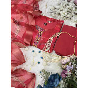 Juego de Salwar Dupatta de lino asequible: fabulosos juegos de Salwar dupatta de lino ofrecidos a precios asequibles, perfectos para todos los días - Product Image 3