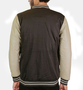 Veste universitaire unisexe personnalisée en satin avec col montant, imperméable, respirante, style streetwear, pour l'hiver - Product Image 3