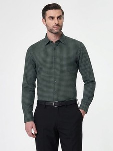 Camisa de Moda para Hombre Enovate, Verano, Casual, a Cuadros, Manga Larga, Cuello Camisero, Cierre de un Botón, Algodón Transpirable, ODM - Product Image 2
