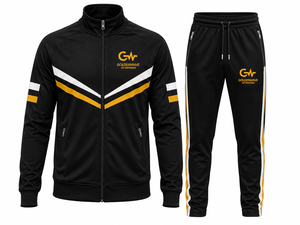 Conjunto Deportivo Goldenwave Enterprises para Hombre, Color Blanco Dorado, con Cierre, Corte Regular, Tejido de Poliéster, para Correr - Product Image 3