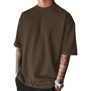 T-shirt homme uni, col rond, manches courtes, coton de haute qualité, t-shirt pour homme - Product Image 1