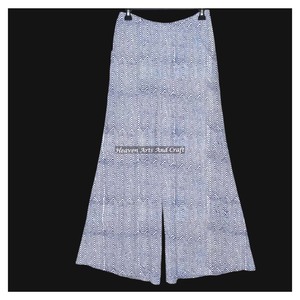 Hot Trending Block Print Wild Leg Cotton Palazzo European Clothing Women Regular Waist <b>Bell</b> Bottom Boho Harem Pants #1 Popular - Product Image 5
