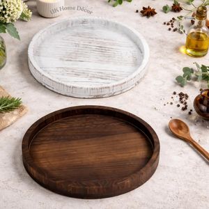 Bandeja de Servir de Madera Sostenible Personalizada, Rectangular, Barnizada y Grabada, para Escritorio y Sala de Estar, Almacenamiento de Té y Galletas - Product Image 3