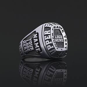 Bague d'École BOJ 025 Personnalisée en Argent et Diamant, Bague de Diplôme Universitaire Unisexe, Cadeau pour Fêtes et Occasions Spéciales, Prix Bas - Product Image 1